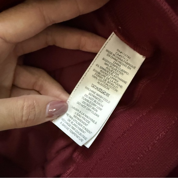 True Religion Women's Rich Red Velour Pants - Picture 5 of 5